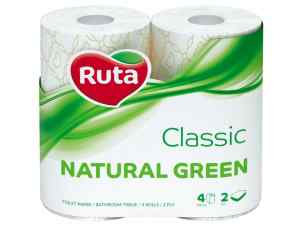 Туалетний папір Ruta Classic, 4рул. зелений - фото 1