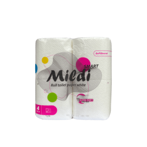 Туалетний папір Mildi Smart двошаровий, без запаху, в упаковці 4 рулона - фото 1