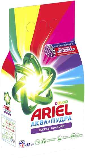 Пральний порошок Ariel Аква-Пудра Color 2,7 кг. - фото 1