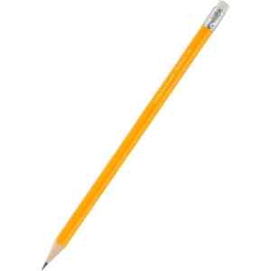 Олівець графітовий НВ, з гумкою, Delta 2103, помаранчевий - фото 1