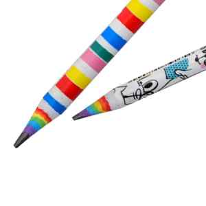 Олівець графітовий HB з гумкою Yes ECO Happy colours, 2 дизайна - фото 1