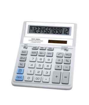 Калькулятор Citizen SDC-888 ХWH,158x203x31мм, 12разрядный, 2  источника питания, бело-серый - фото 1