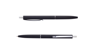 Ручка шариковая автоматическая Buromax 8239, 1,0 мм, черный корпус, пишет синим	  - фото 1
