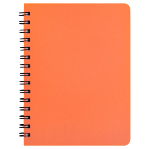 Блокнот А6 Buromax BRIGHT, 60 листов в клетку пластиковая обложка, оранжевый - фото 1