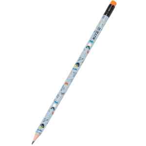 Олівець графітовий HB, з гумкою, Kite Rolling - фото 1