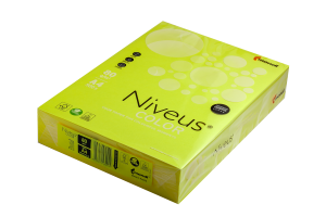 Бумага цветная Niveus Neon А4, 80 г/м2, желтая, 500 л - фото 1