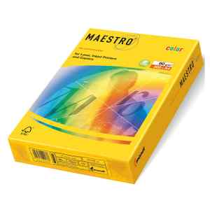 Папір кольоровий Maestro Color Intensive А4, 160 г/м2, гірчичний (mustard) IG50, 250 арк. - фото 1