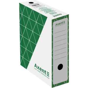 Бокс-архивный картонный, 100 мм, Axent зеленый - фото 1