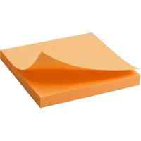 Блок стикеров Axent 75 х 75 мм неоновые цвета, 80 л оранжевый - фото 1