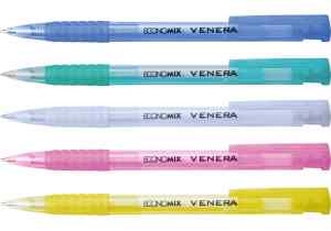 Ручка кулькова автоматична Economix Venera 0,5 мм, синя - фото 1