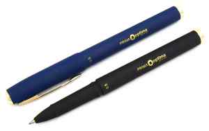 Ручка гелева Optima Prima з гумовим грипом,0,5 мм, синя - фото 1