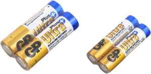 Батарейки GP Ultra Plus LR03, ААА, 2 шт., мягкая уп. - фото 1