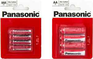 Батарейки Panasonic Red Zinc LR03, ААА, 4 шт. - фото 1