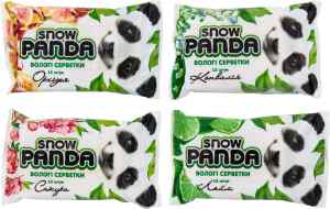 Серветки вологі Сніжна Панда, в упаковці 15 штук, конвалія - фото 1