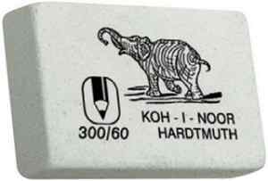 Ластик Koh-i-noor 300/60 Слон, мягкий, для карандашей - фото 1
