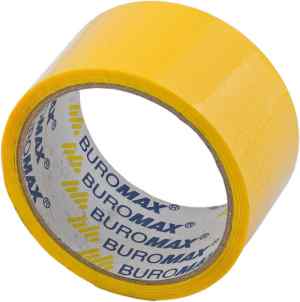 Скотч пакувальний Buromax 48 мм х 35 м жовтий - фото 1