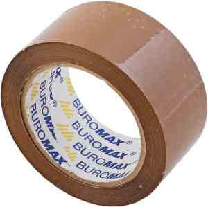 Скотч упаковочный Buromax 48 мм х 66 м коричневый - фото 1