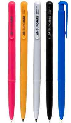 Ручка шариковая автоматическая Buromax 8205, синяя - фото 1
