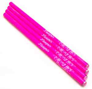 Олівець графітовий НВ, без гумки, Langres Diamond,  круглий, рожевий - фото 1