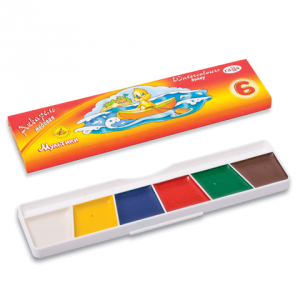 Фарби акварельні Гамма Мультики, 6 кольорів - фото 1
